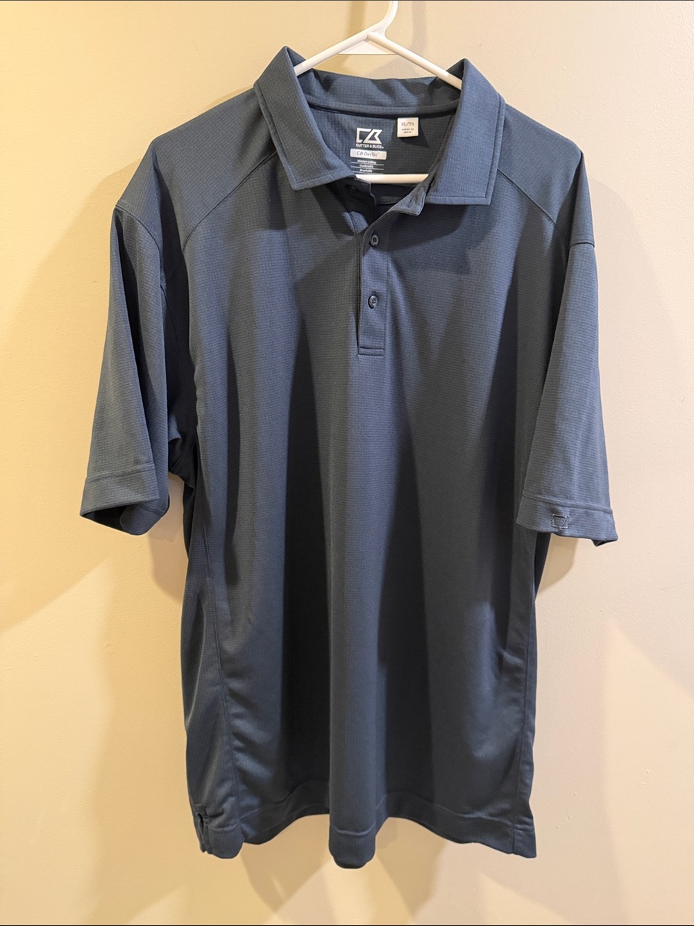 Cutter & Buck Men's Slate Blue Performance Polo